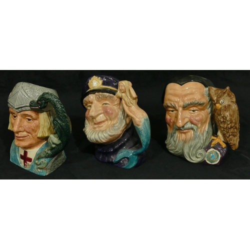 98 - 3 Royal Doulton character jugs 