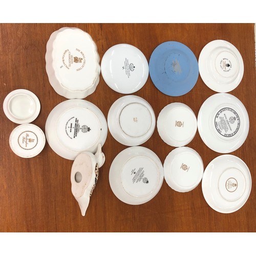 6076 - A quantity of small plates. including Royal Worcester, Wedgwood, Halycon Days, Minton etc, a small B... 