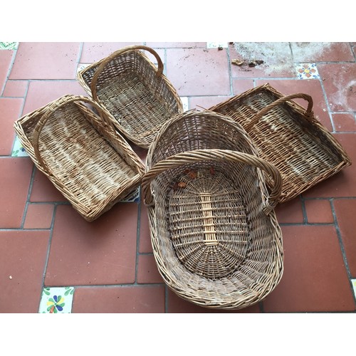 6132 - 4 wicker baskets. (Item not held by PF Windibank)