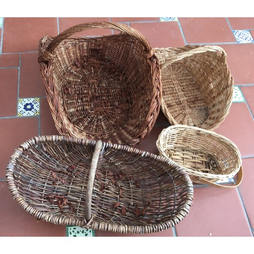 6133 - 4 wicker baskets. (Item not held by PF Windibank)