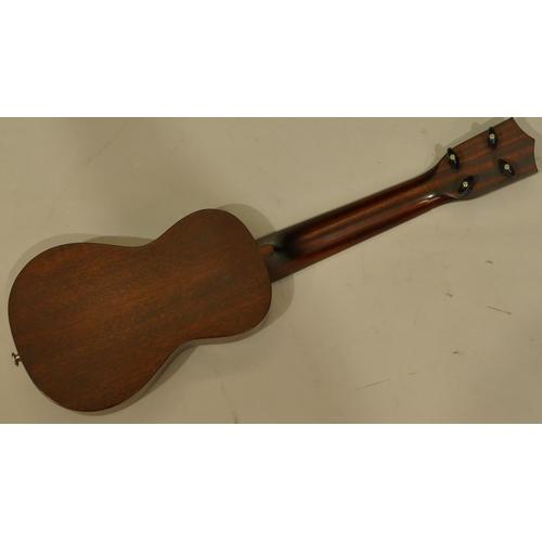 1005 - Hamano soprano ukulele model H-100, serial number 06060549, in hard case.