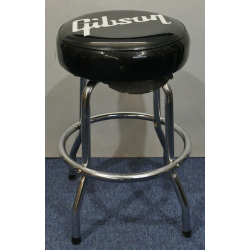 1064 - Gibson Premium Guitar swivel stool, seat diameter 38cm, height 60cm.