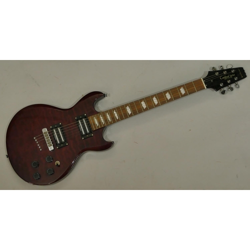 1067 - Cardinal Series Original Custom Body Aria 6-string electric guitar overall length 99cm.