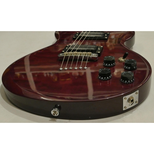 1067 - Cardinal Series Original Custom Body Aria 6-string electric guitar overall length 99cm.