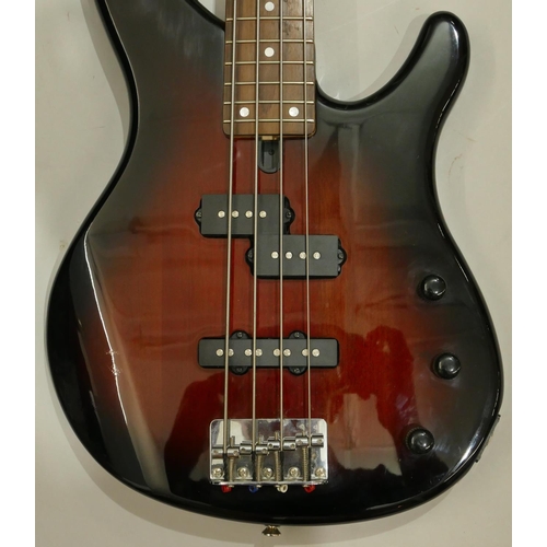 1073 - Yamaha 4-string bass electric guitar, overall length 111cm.