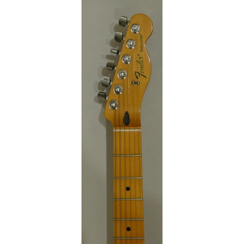 1080 - Fender Telecaster 6-string electric guitar, serial number MX12161548, overall length 98.5cm.
