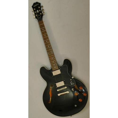 1083 - Epiphone 6-string electric guitar, model DOT EB, serial number 16121500638, overall length 111cm.