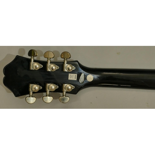 1083 - Epiphone 6-string electric guitar, model DOT EB, serial number 16121500638, overall length 111cm.