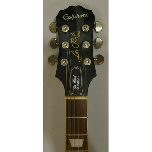 1084 - Epiphone 6-string electric guitar, Les Paul Standard model, overall length 101cm.