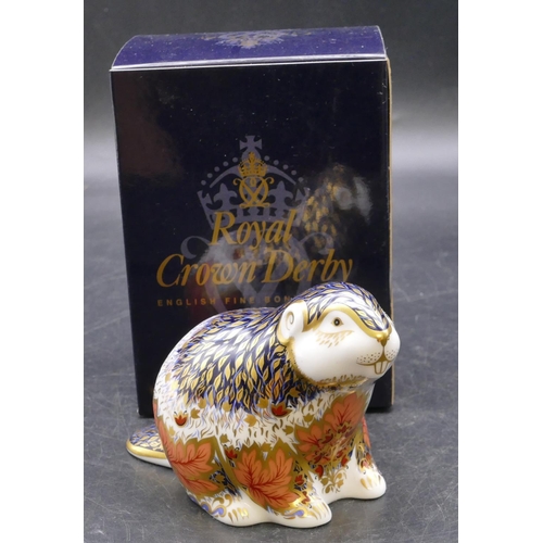 155 - A Royal Crown Derby limited edition Imari pattern paperweight 