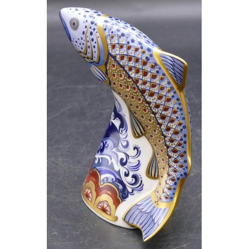 156 - A Royal Crown Derby Imari pattern paperweight 