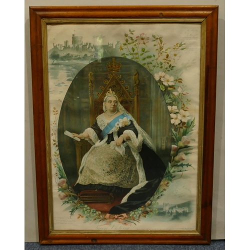 196 - A Victorian coloured print 