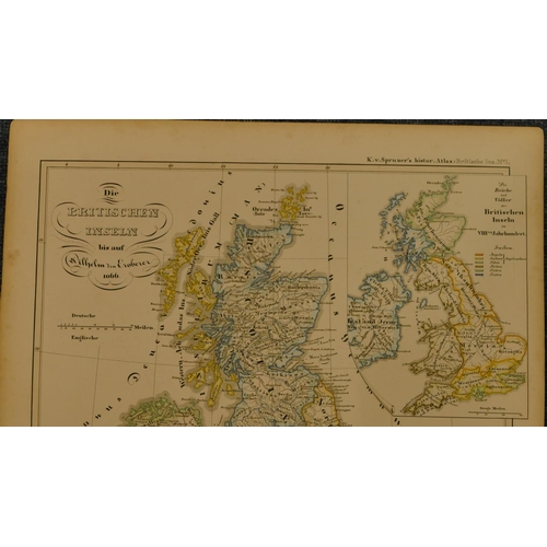 203 - B Justus Perthes 19th Century hand coloured map 