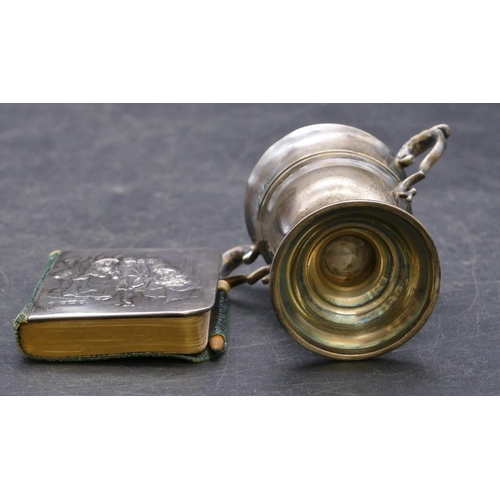 361 - A London silver small 2-handled trophy 