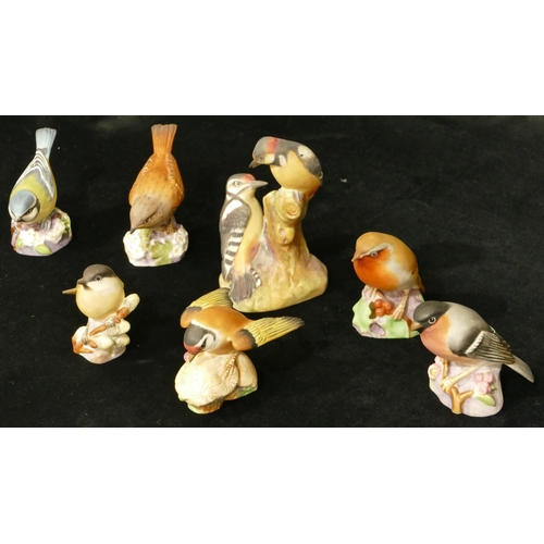 38 - 7 Royal Worcester figures of birds 