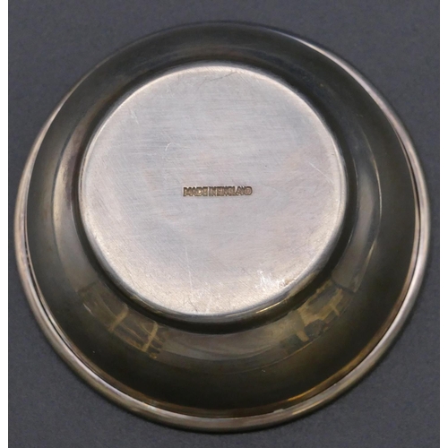 488 - A Sheffield silver plain small round bowl, 6.8cm diameter, 1.7oz