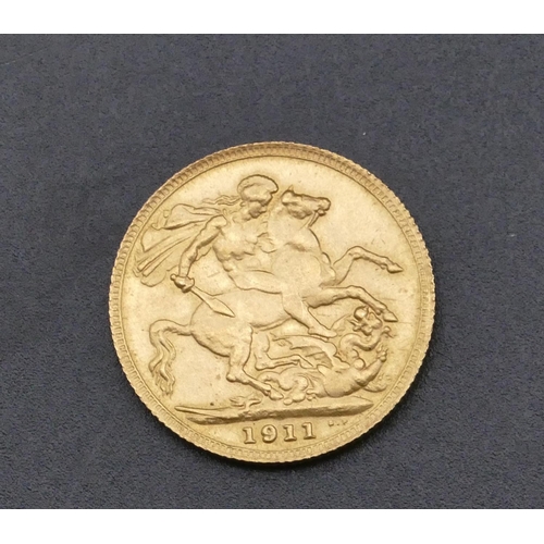 726 - A George V gold Sovereign, 1911