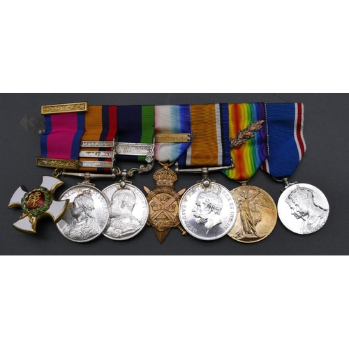 794 - A bar of 7 "duplicate" military medals  "2d Lieut. K.H.Bruce Gordons"