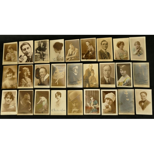 836 - A quantity of various black and white portrait postcards (some signed)