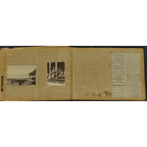 978 - An early 20th Century handwritten journal documenting a cruise on SS Arabia to India including hand ... 