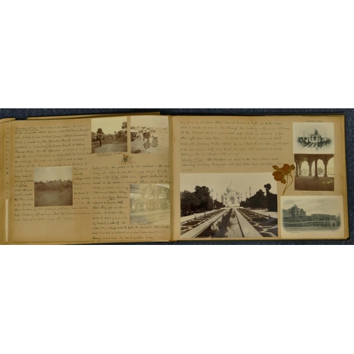 978 - An early 20th Century handwritten journal documenting a cruise on SS Arabia to India including hand ... 