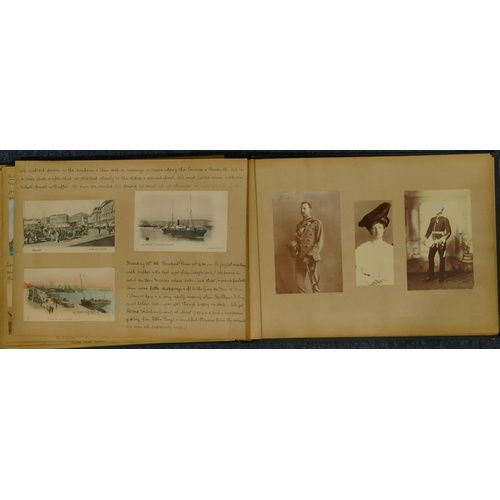 978 - An early 20th Century handwritten journal documenting a cruise on SS Arabia to India including hand ... 