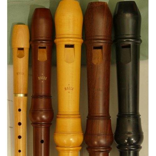 994 - Moeck 4427 Rottenburgh Tenor recorder, cased, Moeck 4405 Rottenburgh Tenor Palisander Baroque record... 