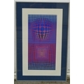 Victor Vasarely original signed Limited Edition serigraph 1972, titled 
