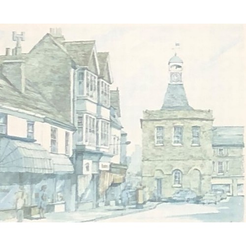 6170 - 4 limited edition pictures, 2 of Horsham - Causeway, Shere and Reigate, all signed and in wood and g... 