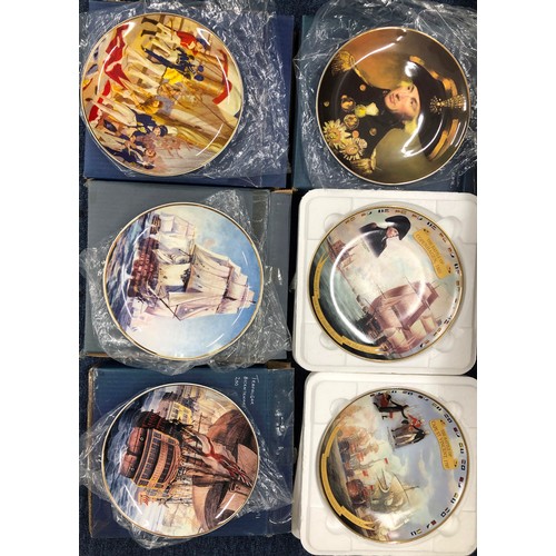 6193 - 6 wall plates, HMS Victory, Nelson England Expects, Lord Horatio Nelson, The Nelson Touch, The Battl... 