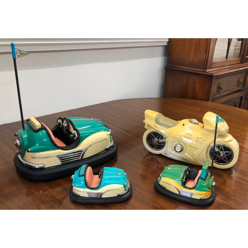 7097 - A Kimei Bird motorcycle shaped Stereo radio cassette player recorder, 36.5cm long (not tested), a Bu... 