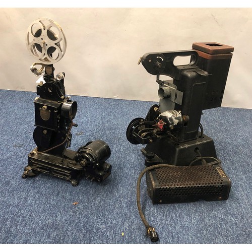 7136 - A vintage Pathe top winder projector 1927, 110 volts, 0.3amp, 51cm high including reel and a Kodasco... 