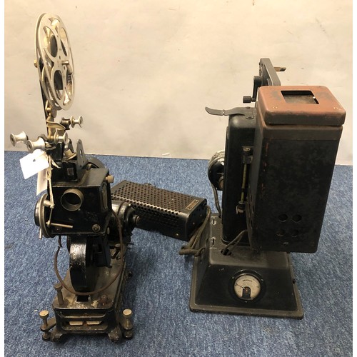 7136 - A vintage Pathe top winder projector 1927, 110 volts, 0.3amp, 51cm high including reel and a Kodasco... 