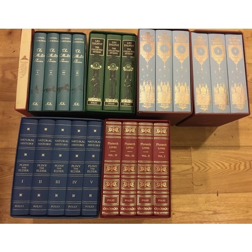 7143 - A collection of Folio hardback books, Anton Chekhov 