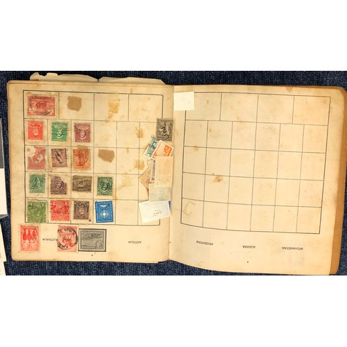 7152 - The Weston Mounty Illustrated Stamp Album with a quantity of international stamps and a quantity of ... 