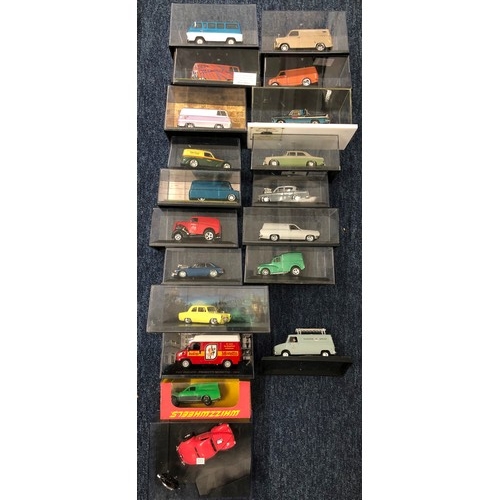 7157 - A quantity of Code 3 model cars, Fiat Ducato, Bedford, MGB Gt etc.