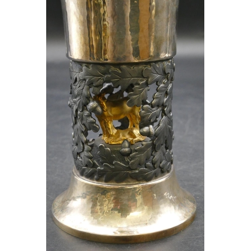 149 - Elizabeth II Aurum silver gilt goblet inscribed by Order of the New Forest Ninth Centenary Trust, Li... 