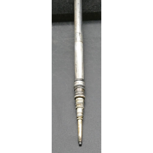 322 - S Mordan & Co plain silver propelling pencil