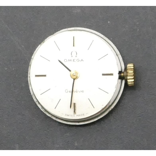 342 - A ladies' Omega small circular wristwatch with later expanding bracelet