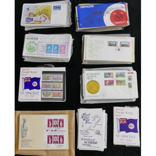 536 - The Official Collection of World Wildlife First Day Covers, 2 modern First Day Cover albums and a la... 