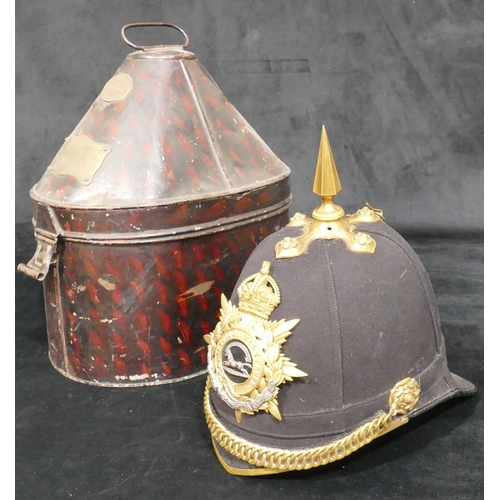 546 - A British Home Service 1878 pattern helmet 