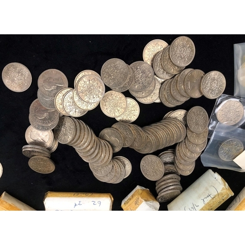 331 - A quantity of pre-decimal coinage, including various Crowns, Half Crowns, Half Pennies etc. circa 19... 