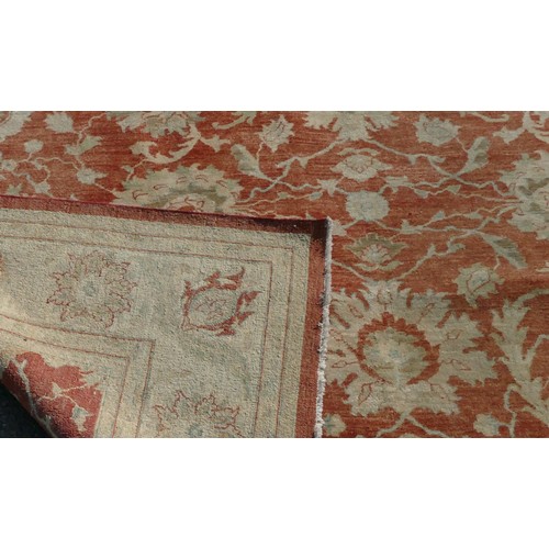 7167 - A Turkish rug on cream ground 161cm x 111cm