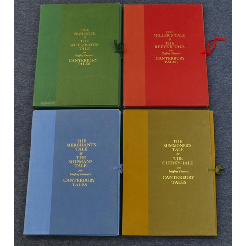 772 - A set of 4 Geoffrey Chaucer's Canterbury Tales 