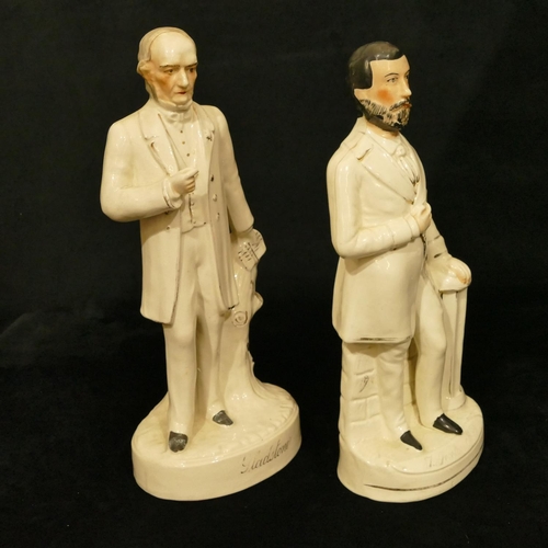 109 - 2 19th Century Staffordshire Politician figures 