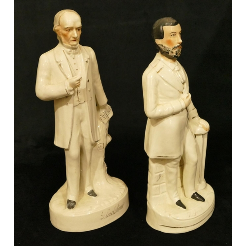 109 - 2 19th Century Staffordshire Politician figures 