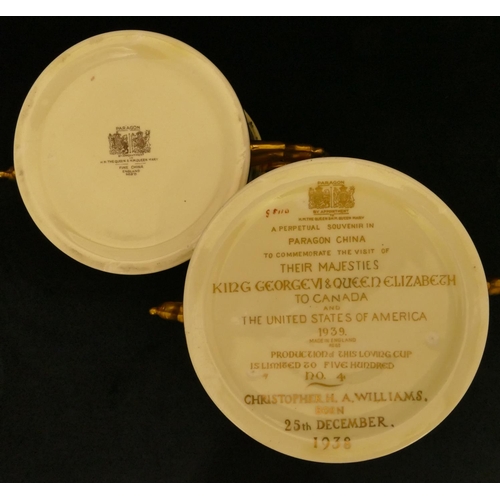 112 - A Paragon Limited Edition George VI and Queen Elizabeth to Canada and United States of America, 1939... 