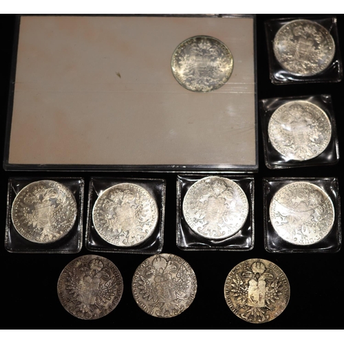 611 - 10 Maria Theresa Taler Austrian silver coins