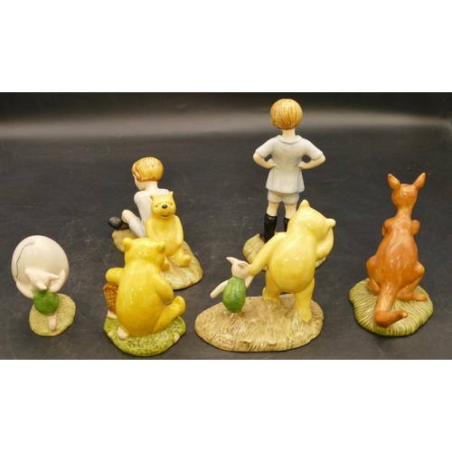 62 - 6 Royal Doulton Winnie the Pooh figures 