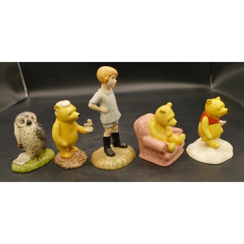 63 - 5 Royal Doulton Winnie the Pooh figures 